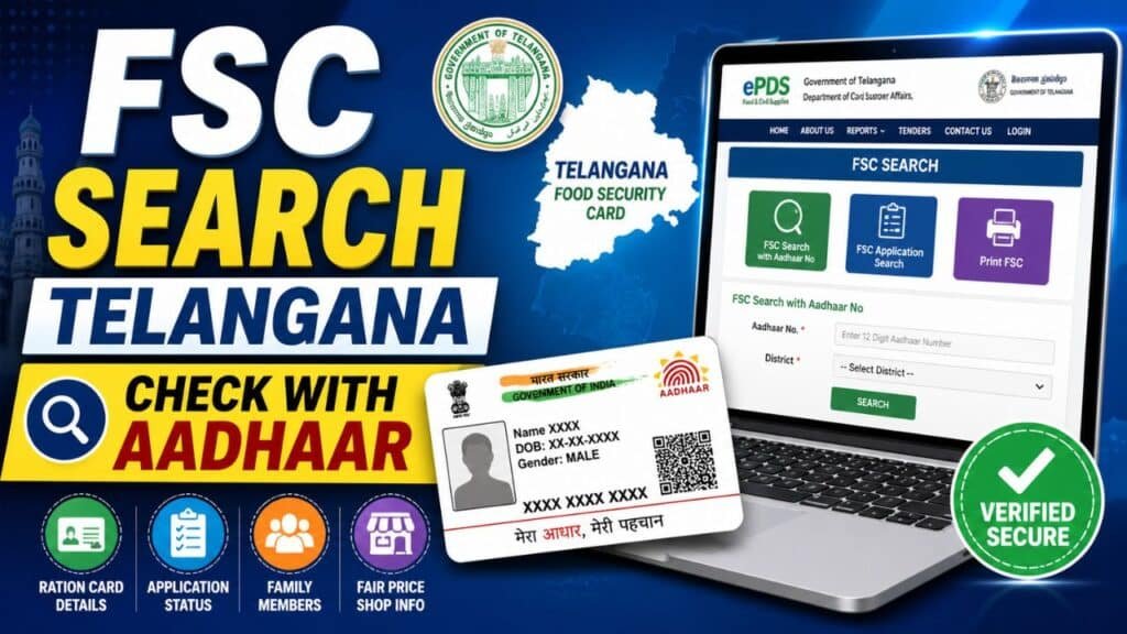 FSC Search with Aadhaar No